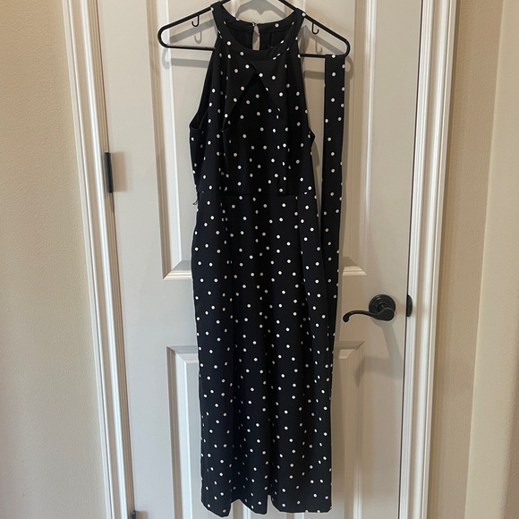 Banana Republic Pants - Banana Republic Polka Dot Capri Pant Jumpsuit Size 4 Petite